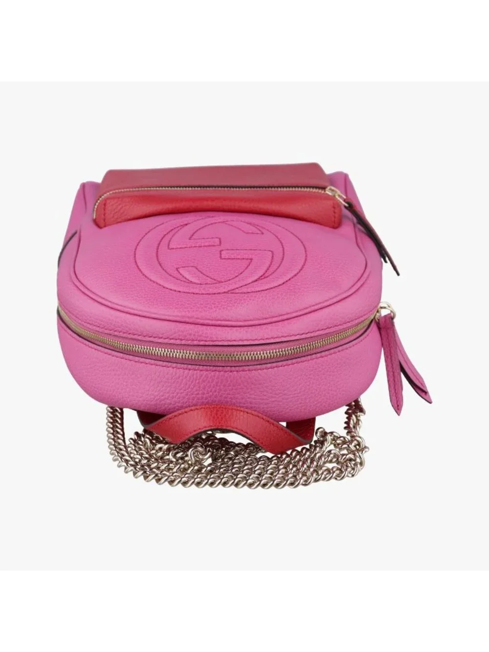 Gucci Soho Rose Red Leather Backpack